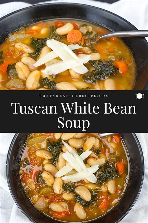 Tuscan White Bean Soup Is An Easy 30 Minute Recipe So Warm Satisfying