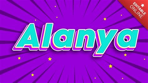 Alanya Text Effect Generator