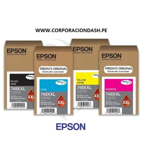 Tinta Epson 748XXL Black WorkForce Pro WF 6590 WF 8590