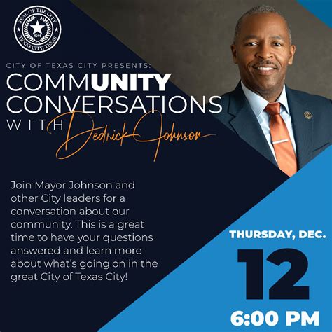 Calendar • Community Conversations With Mayor Dedrick Johnso