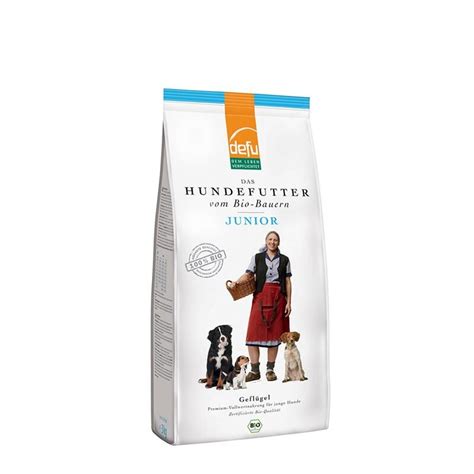 Defu Bio Hundetrockenfutter Junior Gefl Gel Kg Hundefreuden