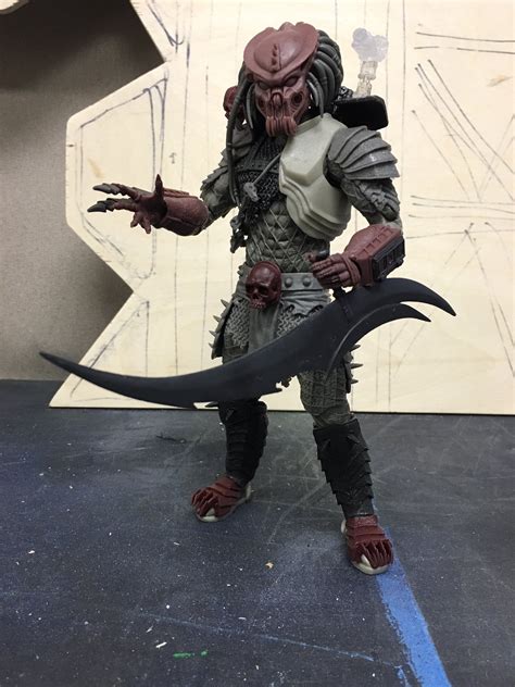 Neca Predator Concrete Jungle Scarface Predator Updated Test Shot