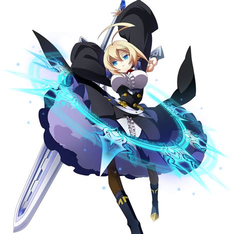 Safebooru 1girl Ahoge Alternate Eye Color Black Legwear Blazblue