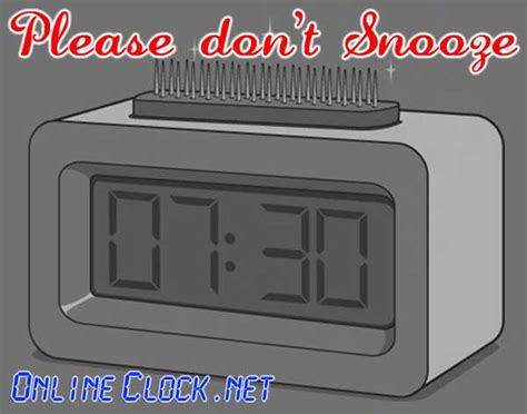 Just Say No To The Snooze Button by @onlineclock