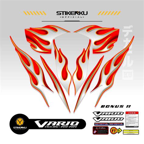 Striping All New Honda Vario Fire Motif Edition Color Base