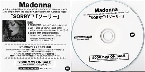 Madonna Sorry Vinyl Records Lp Cd On Cdandlp