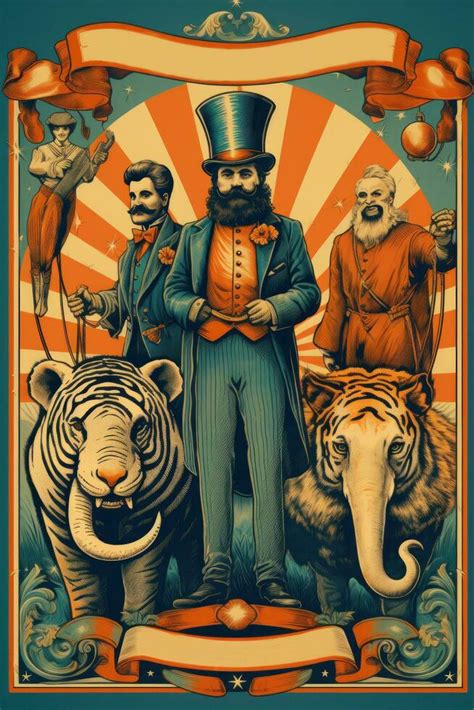 Vintage circus poster 27546840 Stock Photo at Vecteezy