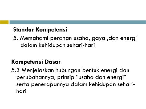 Ppt Energi Usaha Dan Daya Powerpoint Presentation Free Download