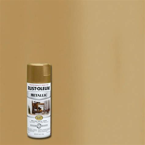 Rust Oleum Stops Rust 11 Oz Metallic Burnished Brass Protective Spray