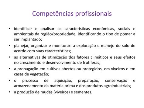 Ppt Perfil Profissional Do T Cnico Em Fruticultura Powerpoint