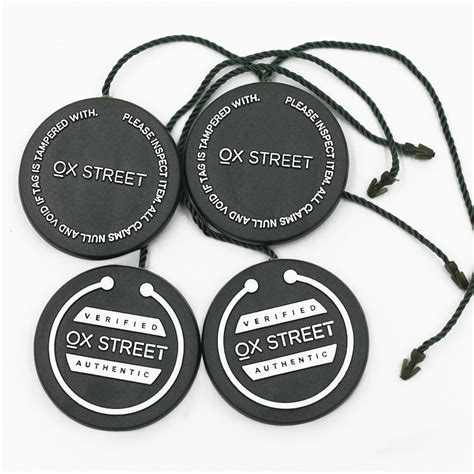 Wholesale Fashion Hang Tag Plastic String Design Clothing Garment Seal