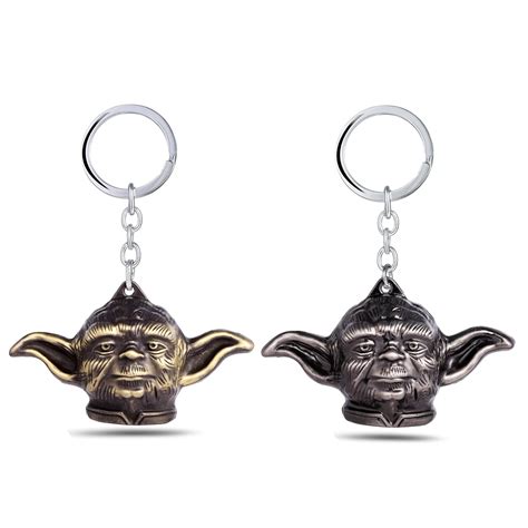 Mengtuyi Jewelry Movie Star Wars Master Yoda Keychain Ornament Keychain