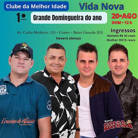 Clube Da Melhor Idade Vida Nova Grande Domingueira Do Ano H