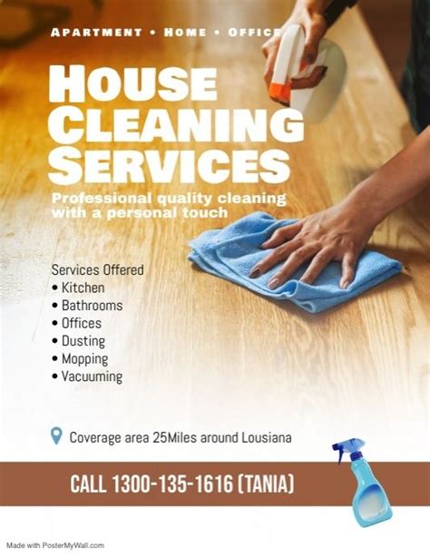 House Cleaning Services Flyer Poster Template Postermywall Cleaning