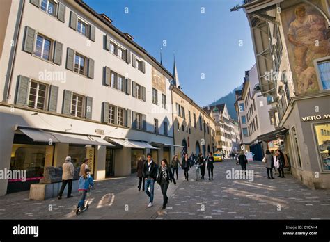 Old town, Chur, Switzerland Stock Photo - Alamy