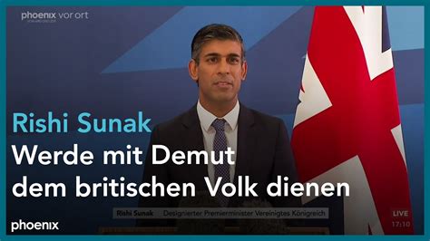 Rede Des Neuen Britischen Premierministers Rishi Sunak YouTube