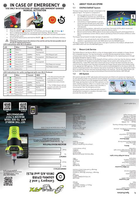 GLOBAL FIX V5 AIS EPIRB Category 1 And 2 406MHz EPIRB With AIS And RLS