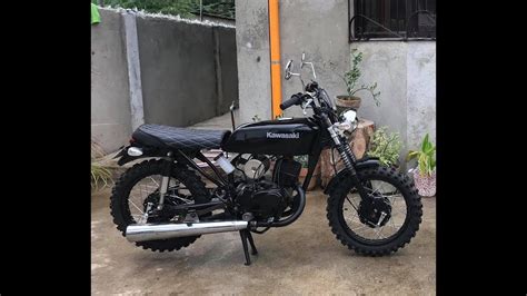 1996 Kawasaki Hd3 Scramblertracker Backyard Build Project Youtube