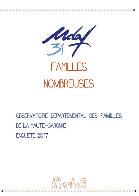 Enqu Te Th Matique Sur Les Familles Nombreuses Udaf Haute Garonne