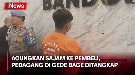 Polisi Tangkap Pedagang Di Pasar Gede Bage Yang Todongkan Pisau Ke