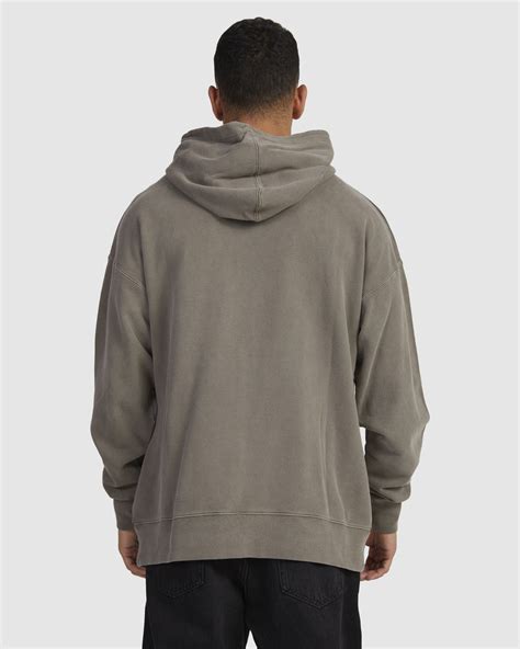 Rvca Big Rvca Washed Hoodie Mushroom Surfstitch