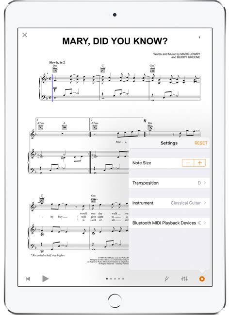 Digital Piano Sheet Music