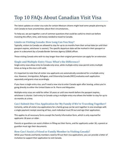 Top 10 FAQs About Canadian Visit Visa.docx
