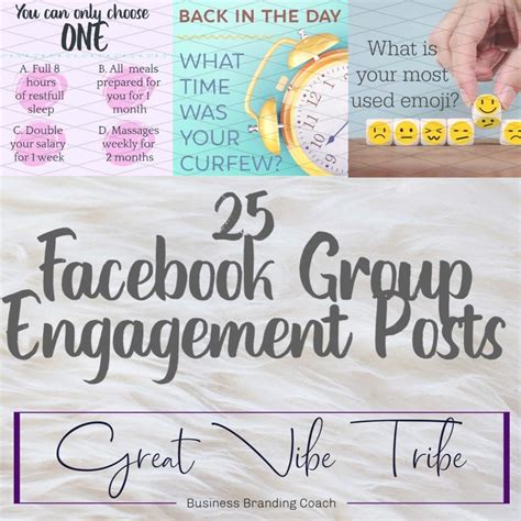 25 Facebook Engagement Posts To Get Your Group Etsy Uk