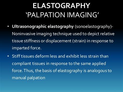 Ultrasound Elastography