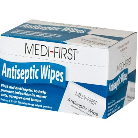 Antiseptic Wipes First Aid