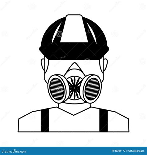 Worker Avatar With Safety Suit Stock Vector Illustration Of Human