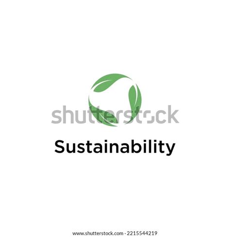 Sustainability Logo Design Leaf Circular Vector Stock Vector (Royalty Free) 2215544219 ...