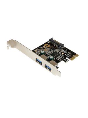 PEXUSB3S23 Startech PCI Express USB A Kort Med SATA Effekt 2x USB 3