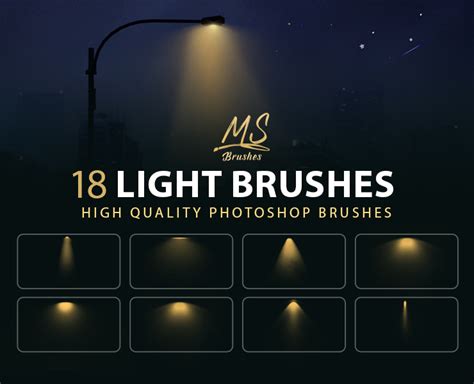 Light Photoshop Brushes - FlippedNormals