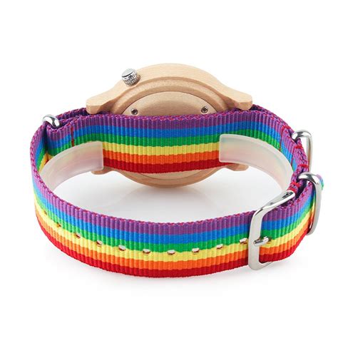 Alk Vision Pride Rainbow Top Wood Watches Luxury B Grandado