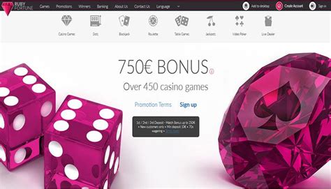 Ruby Fortune Casino. A Fresh Review. Description of Games, Bonuses, and Jackpots; Registration ...