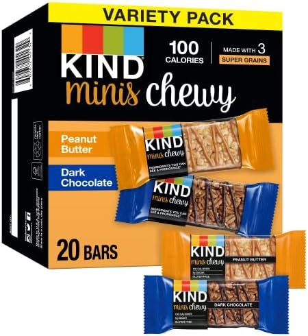 Amazon Kind Bar Minis Chewy Peanut Butter Dark Chocolate