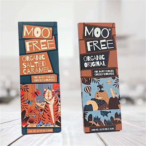 Dairy Free Chocolate Moo Free Chocolate Gift 2 x 80g Bars | Etsy