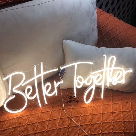 Wedding Neon Signbetter Together Neon Light Signneon Wedding Etsy In