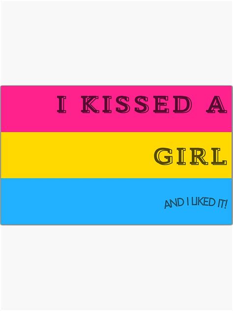 Lgbtq I Kissed A Girl And I Liked It Katy Perry Sticker For Sale