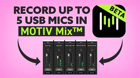 Shure Motiv Mix App Beta Review And Settings Youtube