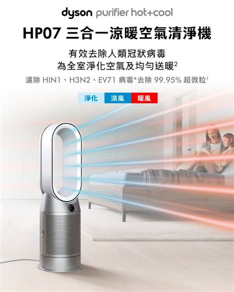 Dyson 戴森 Purifier Hot Cool 三合一涼暖空氣清淨機HP 銀白 PChome h購物
