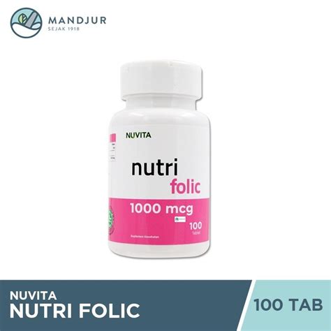 Jual Nuvita Nutri Folic Mcg Tablet Suplemen Asam Folat