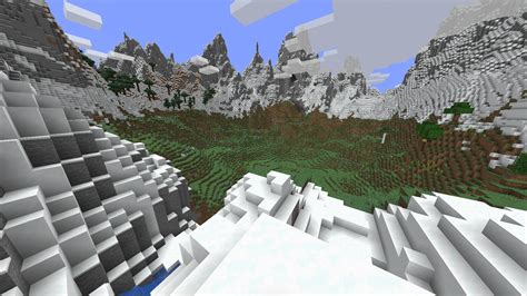 My favorite mountain seed: 1000035 : r/minecraftseeds