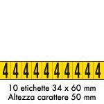 Cartelli Segnalatori 904 0 Foglio N 10 Etichette Autoadesive G N