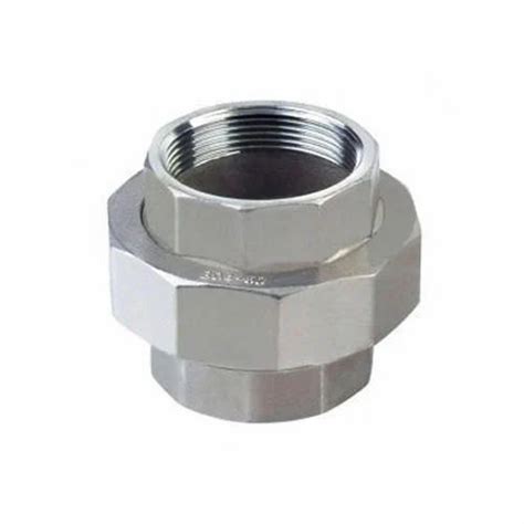 Nascent Silver Stainless Steel Socket Weld Union Fitting For Paper