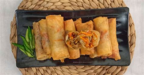 Resep Lumpia Isi Daging Dan Sayuran Oleh Kreasivinagoest Cookpad