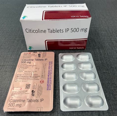 Citicoline 500 Mg Tablet Packaging Size 10 10 Tablets At Best Price