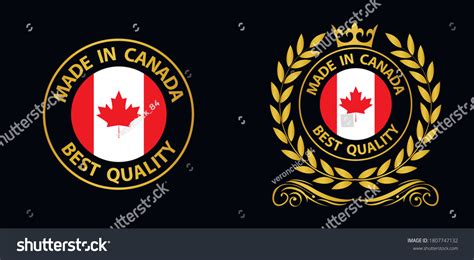 Made Canada Vector Stamp Badge Canada Stock Vector Royalty Free