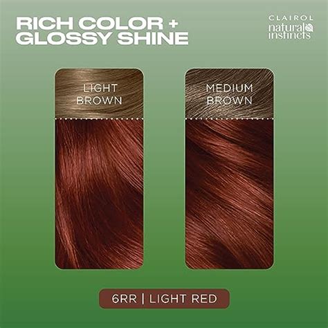 Clairol Natural Instincts Demi Permanent Hair Dye 6rr Light Red Hair